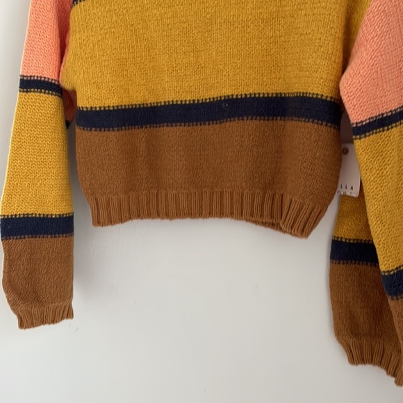 Billabong Seeing Stripes Pullover Sweater Size Medium New with Tags - Picture 4 of 11